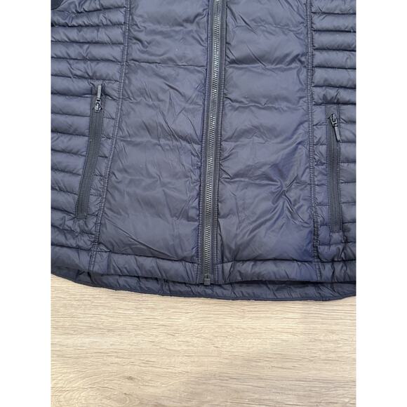 Kuhl Projekt Spyfire Goose Down Puffer Jacket Womens S Black Quilted Zip Pockets - Picture 2 of 12